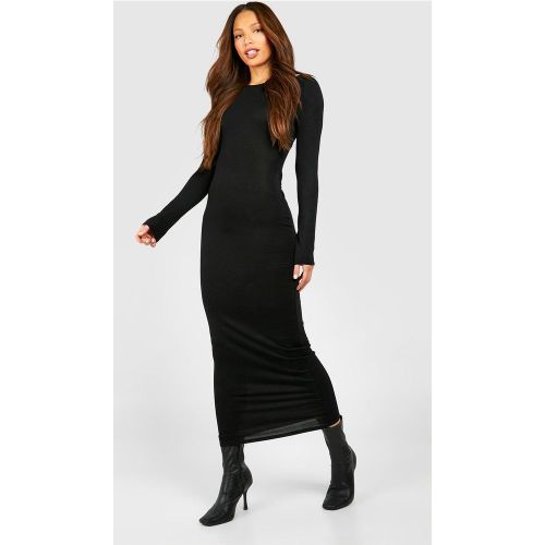 Tall" - Robe Mi-Longue Basique À Manches Longues - 38 - boohoo - Modalova