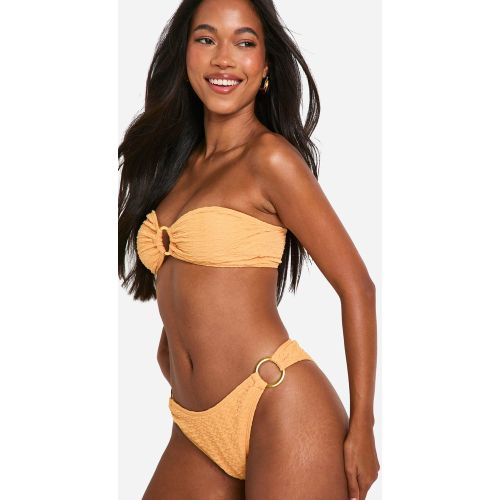Bas De Maillot Texturé À Anneaux - 34 - boohoo - Modalova