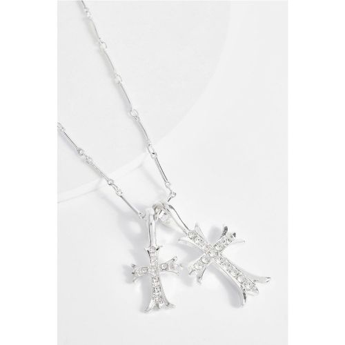 Collier é À Pendentif Croix - One Size - boohoo - Modalova