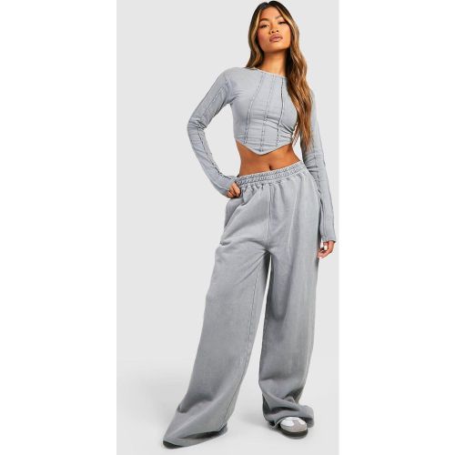 Jogging Droit Délavé - S - boohoo - Modalova