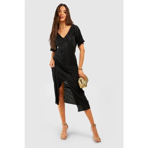 Robe Mi-Longue Plissée - 46 - boohoo - Modalova