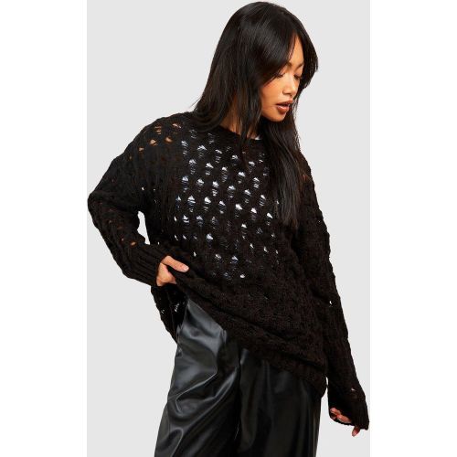 Pull En Maille Torsadée - M - boohoo - Modalova