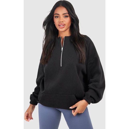 Sweat Oversize Zippé À Coutures Apparentes - L - boohoo - Modalova