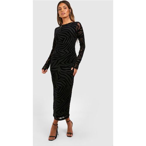 Robe Longue Zébrée - 36 - boohoo - Modalova