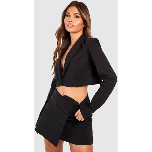 Ensemble Avec Blazer Court Et Mini-Jupe - 34 - boohoo - Modalova