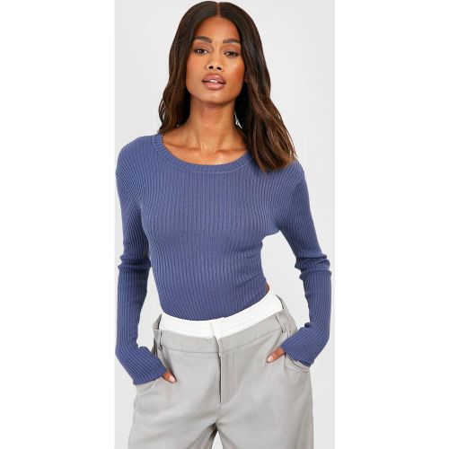 Body Côtelé À Col Nageur - 36 - boohoo - Modalova