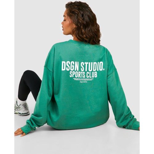 Sweat Oversize À Slogan Dsgn Studio - S - boohoo - Modalova