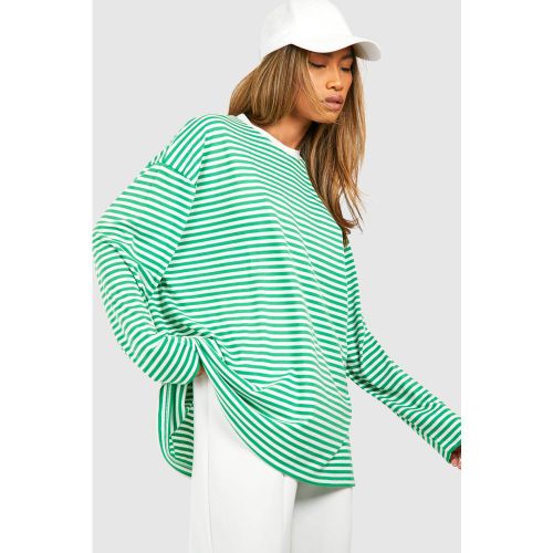 T-Shirt À Rayures Et Manches Longues - 34 - boohoo - Modalova