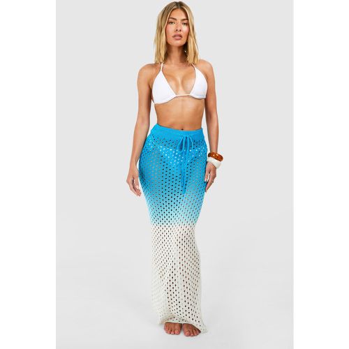 Jupe Longue De Plage En Crochet - M - boohoo - Modalova