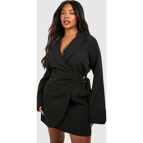 Grande Taille - Robe Blazer Nouée À Boucle - 46 - boohoo - Modalova