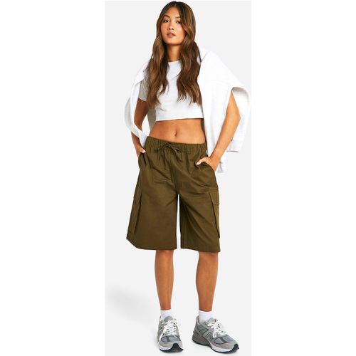 Short Cargo Mi-Long Utilitaire - 40 - boohoo - Modalova