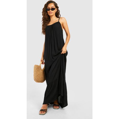 Robe Longue En Mousseline De Soie À Bretelles - 36 - boohoo - Modalova