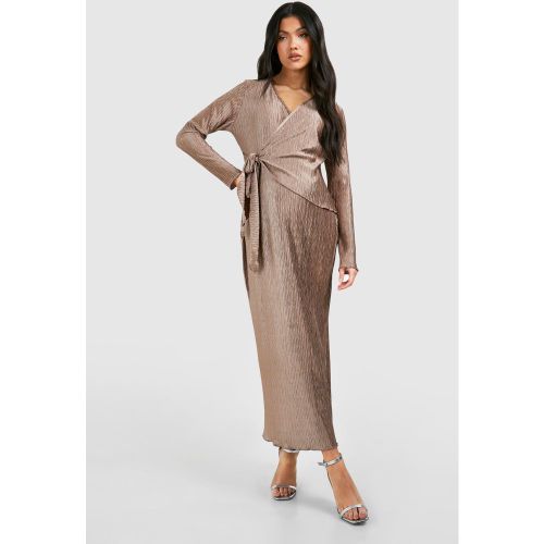 Maternité - Robe De Grossesse Mi-Longue Plissée - 42 - boohoo - Modalova