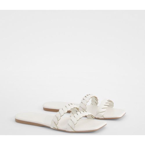 Mules Côtelées - Pointure Large - 38 - boohoo - Modalova