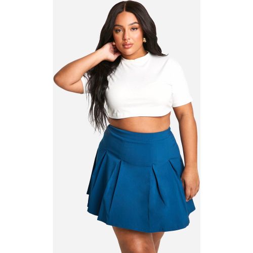 Grande Taille - Jupe Patineuse Plissée - 44 - boohoo - Modalova