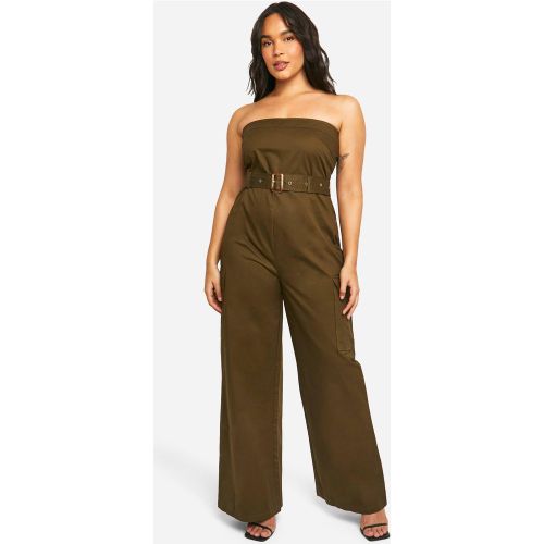 Grande Taille - Combinaison Bandeau Utilitaire À Ceinture - 44 - boohoo - Modalova