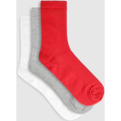 Pack Ribbed Socks - boohoo - Modalova