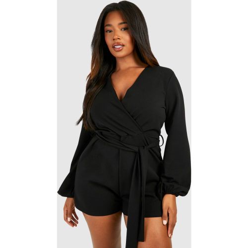 Grande Taille - Combishort Ample À Ceinture - 44 - boohoo - Modalova