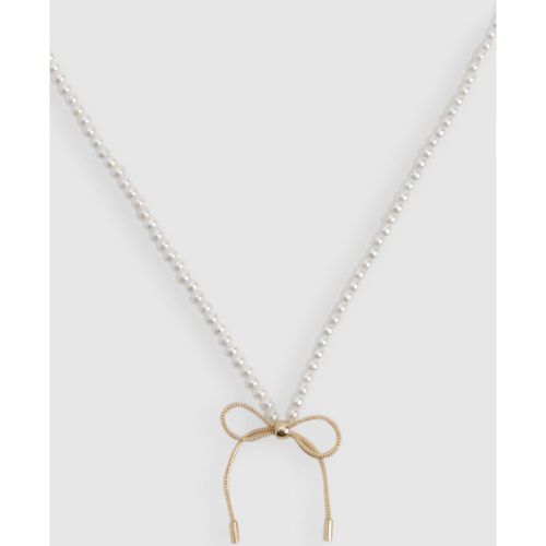 Detail Bow Necklace - One Size - boohoo - Modalova