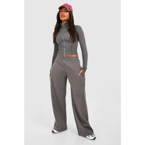 Ensemble Côtelé Avec Top À Double Zip Et Jogging - S - boohoo - Modalova