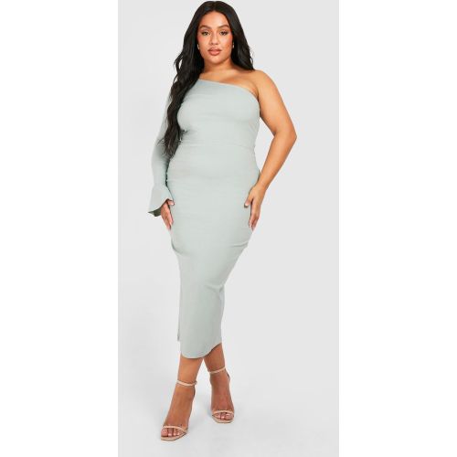 Grande Taille - Robe Mi-Longue Asymétrique À Manches Évasées - 54 - boohoo - Modalova