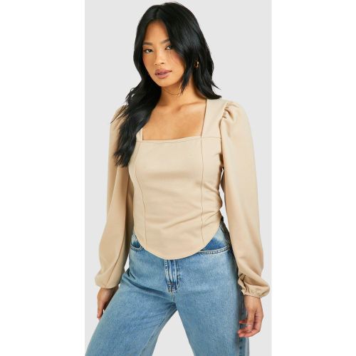 Petite" - Corset À Manches Longues - 42 - boohoo - Modalova