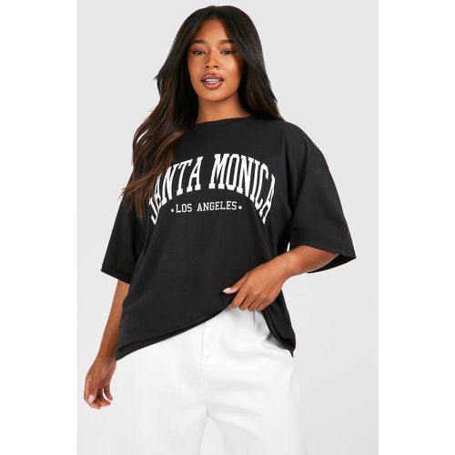 Grande Taille - T-Shirt Oversize À Imprimé Santa Monica - boohoo - Modalova