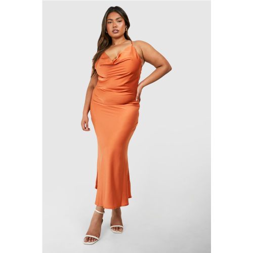 Grande Taille - Robe Mi-Longue À Col Bénitier - 44 - boohoo - Modalova