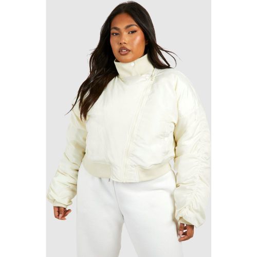 Grande Taille - Bomber Asymétrique - 44 - boohoo - Modalova