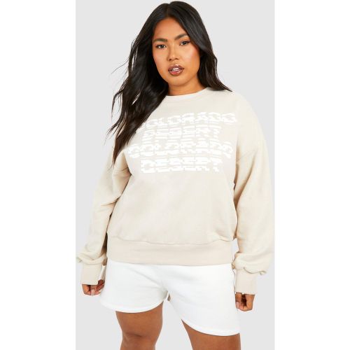 Grande Taille - Sweat Oversize À Slogan Colorado - 46 - boohoo - Modalova