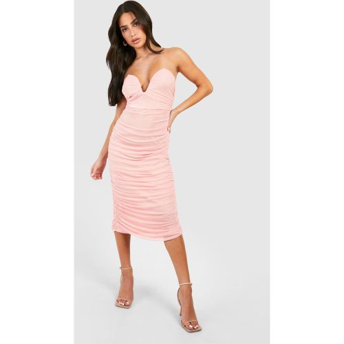 Petite" - Robe Mi-Longue En Mesh - /Coquille D'Œuf - 40, /Coquille D'Œuf - boohoo - Modalova