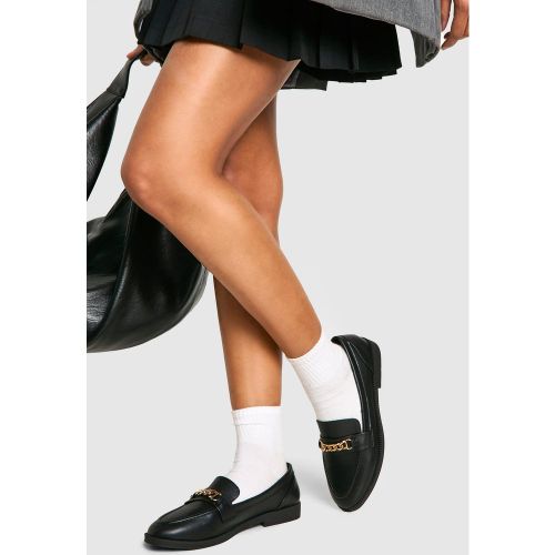 Mocassins À Bordures En Chaîne - 36 - boohoo - Modalova