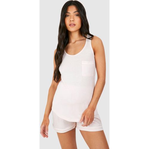 Maternité - Ensemble De Pyjama De Grossesse Avec Débardeur Et Short - 42 - boohoo - Modalova