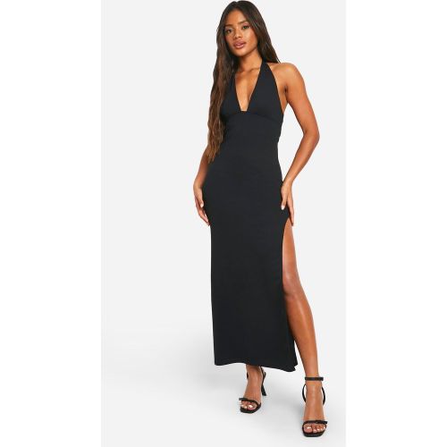 Robe Longue Fendue À Décolleté Plongeant - 40 - boohoo - Modalova