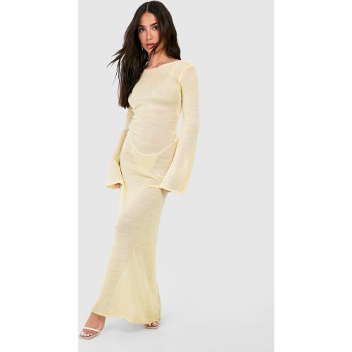 Petite" - Robe De Plage Longue En Maille - 34 - boohoo - Modalova