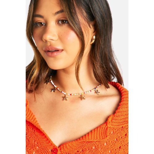 Collier À Pendentif Étoile De Mer Et Perles - One Size - boohoo - Modalova