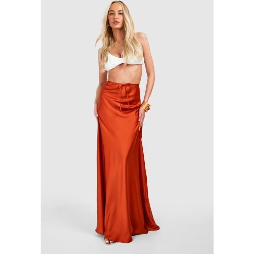 Tall" - Jupe Longue Satinée - 40 - boohoo - Modalova