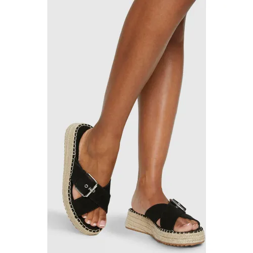 Sandales Compensées À Plateforme - 36 - boohoo - Modalova