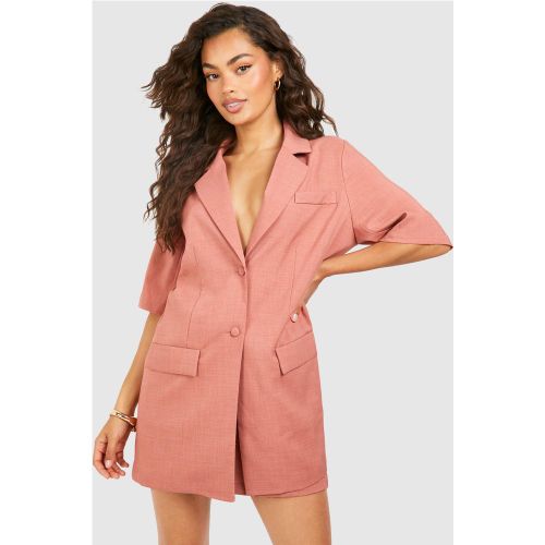 Blazer Long À Manches Courtes - Épices - 34, Épices - boohoo - Modalova