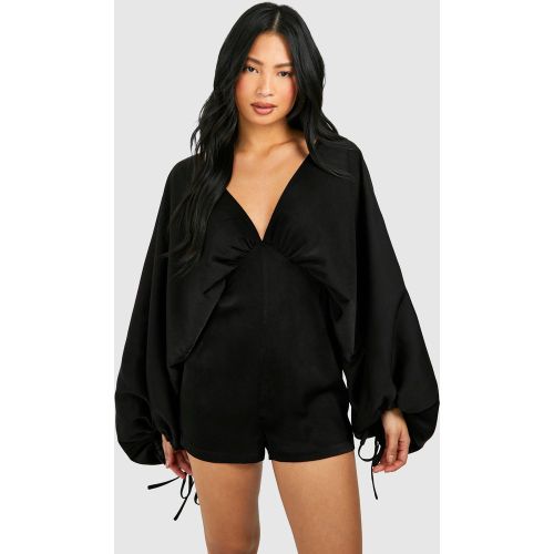 Petite" - Combishort Ample Satiné - 34 - boohoo - Modalova