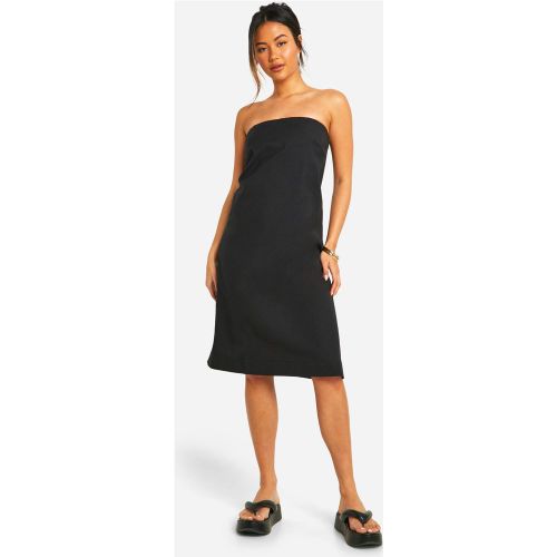 Robe Mi-Longue - Noir - 36, Noir - boohoo - Modalova