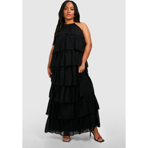 Grande Taille - Robe Longue À Volants Étagés - 46 - boohoo - Modalova
