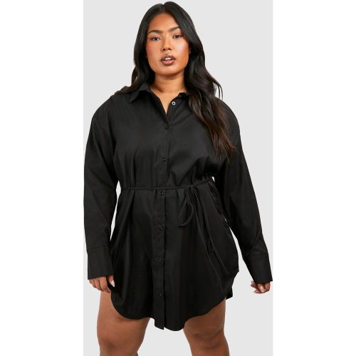 Grande Taille - Robe Chemise Cintrée À Épaulettes - 50 - boohoo - Modalova