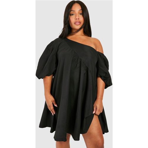 Grande Taille - Robe Babydoll Asymétrique À Épaules Dénudées - 46 - boohoo - Modalova