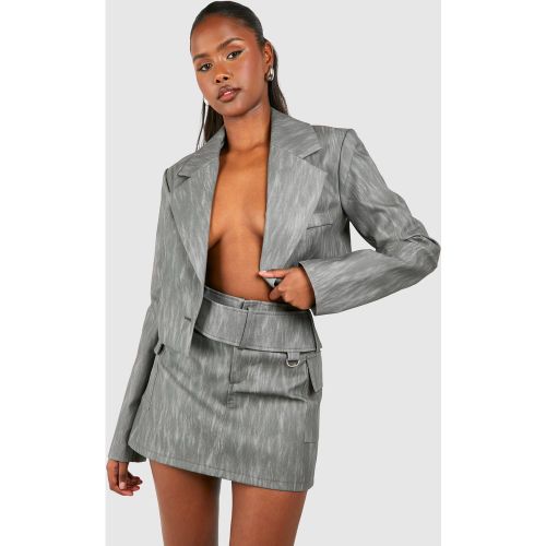 Mini-Jupe Délavée À Ceinture - 34 - boohoo - Modalova