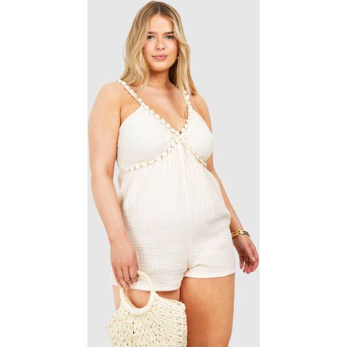 Grande Taille - Combishort Ample - 44 - boohoo - Modalova