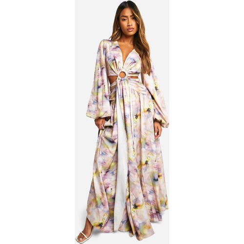 Robe Longue À Découpes Et Anneau - 42 - boohoo - Modalova