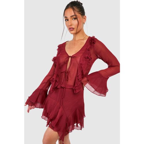 Petite" - Mini-Jupe Plissée - 34 - boohoo - Modalova