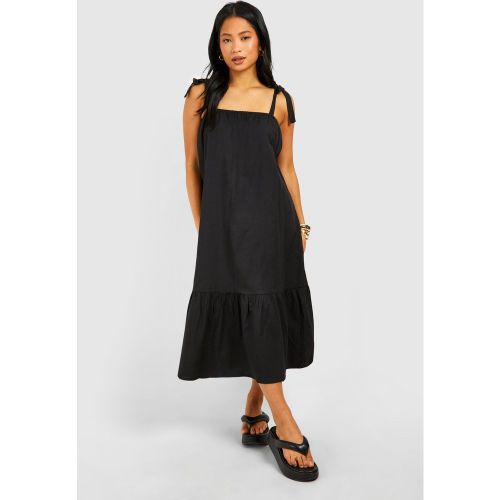 Petite" - Robe Mi-Longue Nouée - 34 - boohoo - Modalova