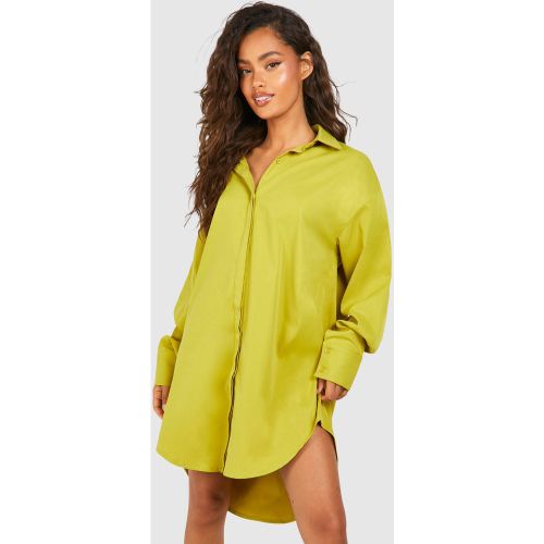 Robe Chemise À Épaules Tombantes - 36 - boohoo - Modalova